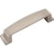 Jeffrey Alexander 96 mm Center Satin Nickel Square-to-Center Square Renzo Cabinet Cup Pull 141-96SN - alternate 4